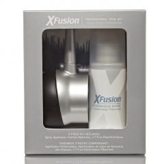 XFusion Professional Tool Kit includes Spray Applicator, Hairline Optimizer, and 28 grams of FiberHold Spray